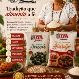 Combo OYÁ - Farinha para Acarajé e Acaçá OYÁ - Cx.40x500g