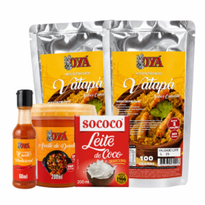 Vatapá OYÁ - Kit Completo c/ Dendê, Pimenta e Leite Coco